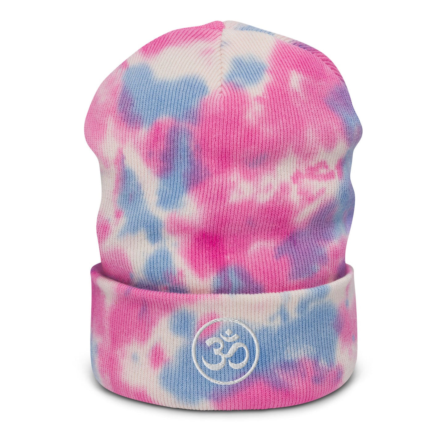 Sacred Heart Ohm Symbol Tie-dye beanie