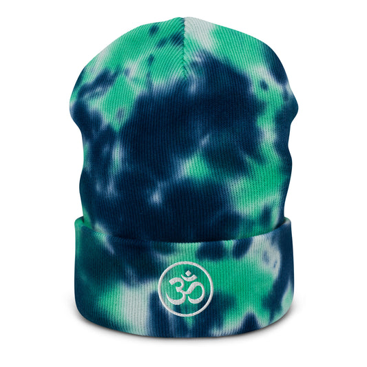 Sacred Heart Ohm Symbol Tie-dye beanie