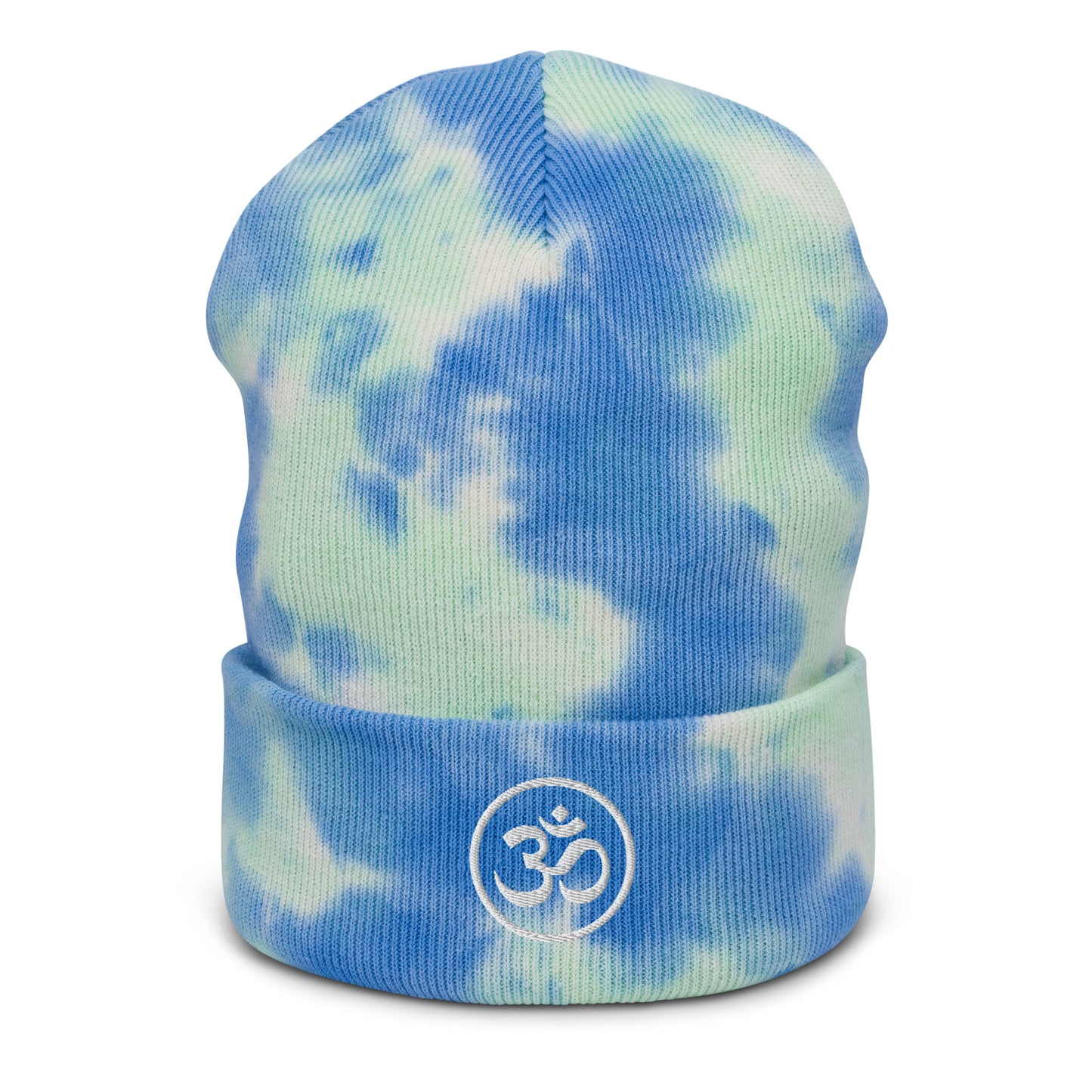 Sacred Heart Ohm Symbol Tie-dye beanie