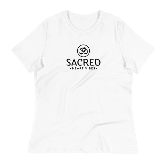 Sacred Heart Vibes Women's Relaxed T-Shirt White